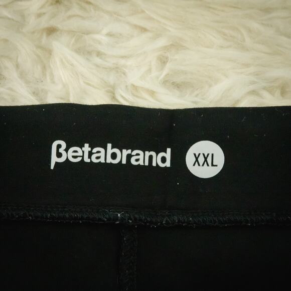 Betabrand Plus Size XXL Black Pull On Stretch Ankle Dress Yoga Leggings Pants - Picture 4 of 5